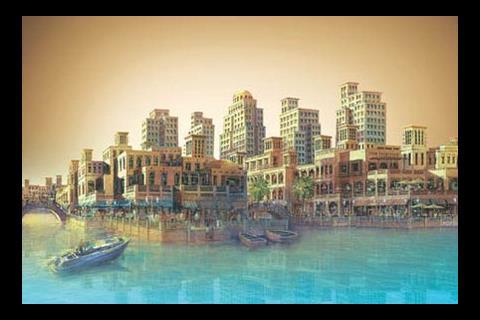 Cooling down: Some of Dubai’s biggest schemes have stalled, including this £9bn Culture Village